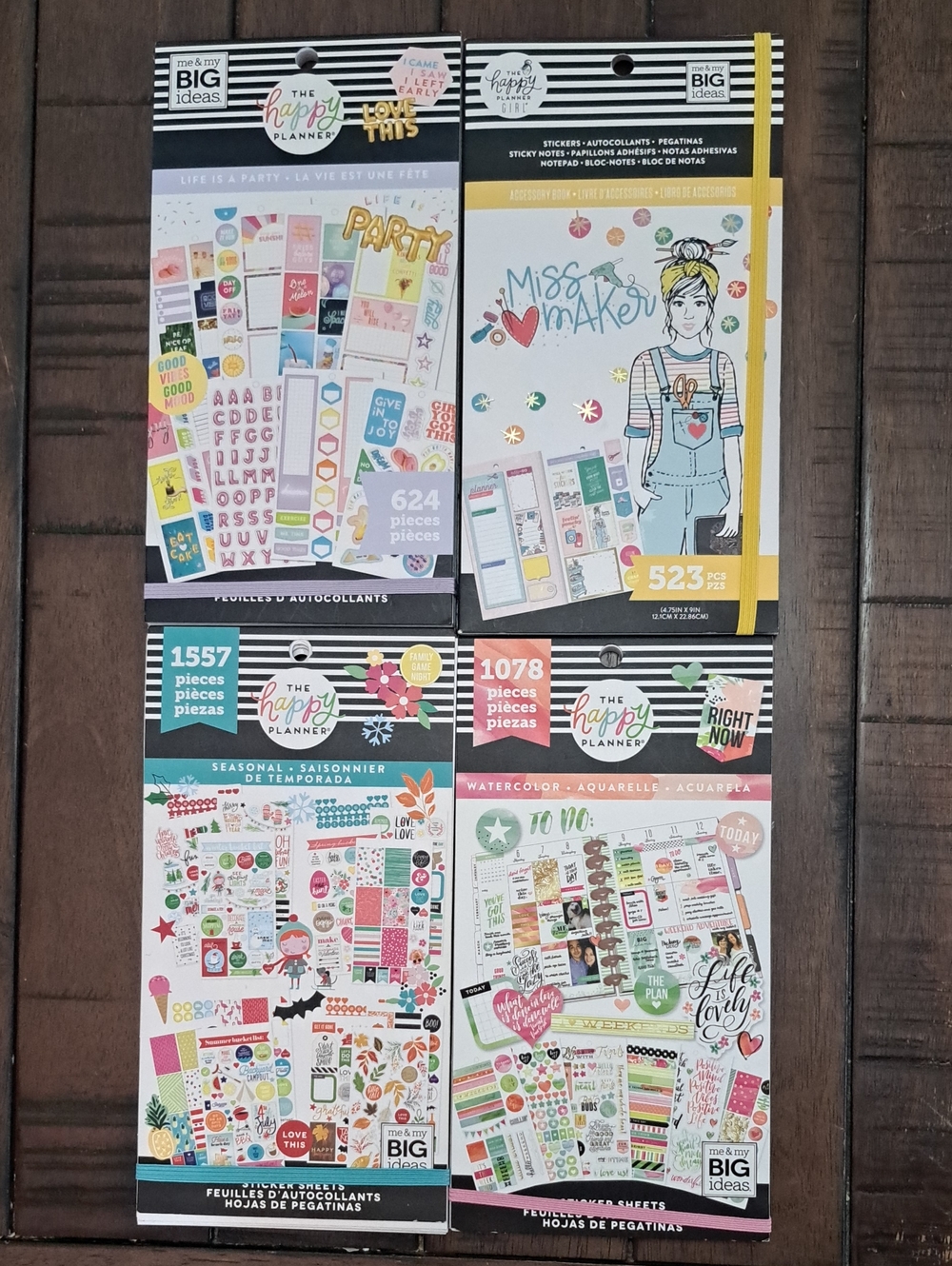 4 Happy Planner Sticker Books